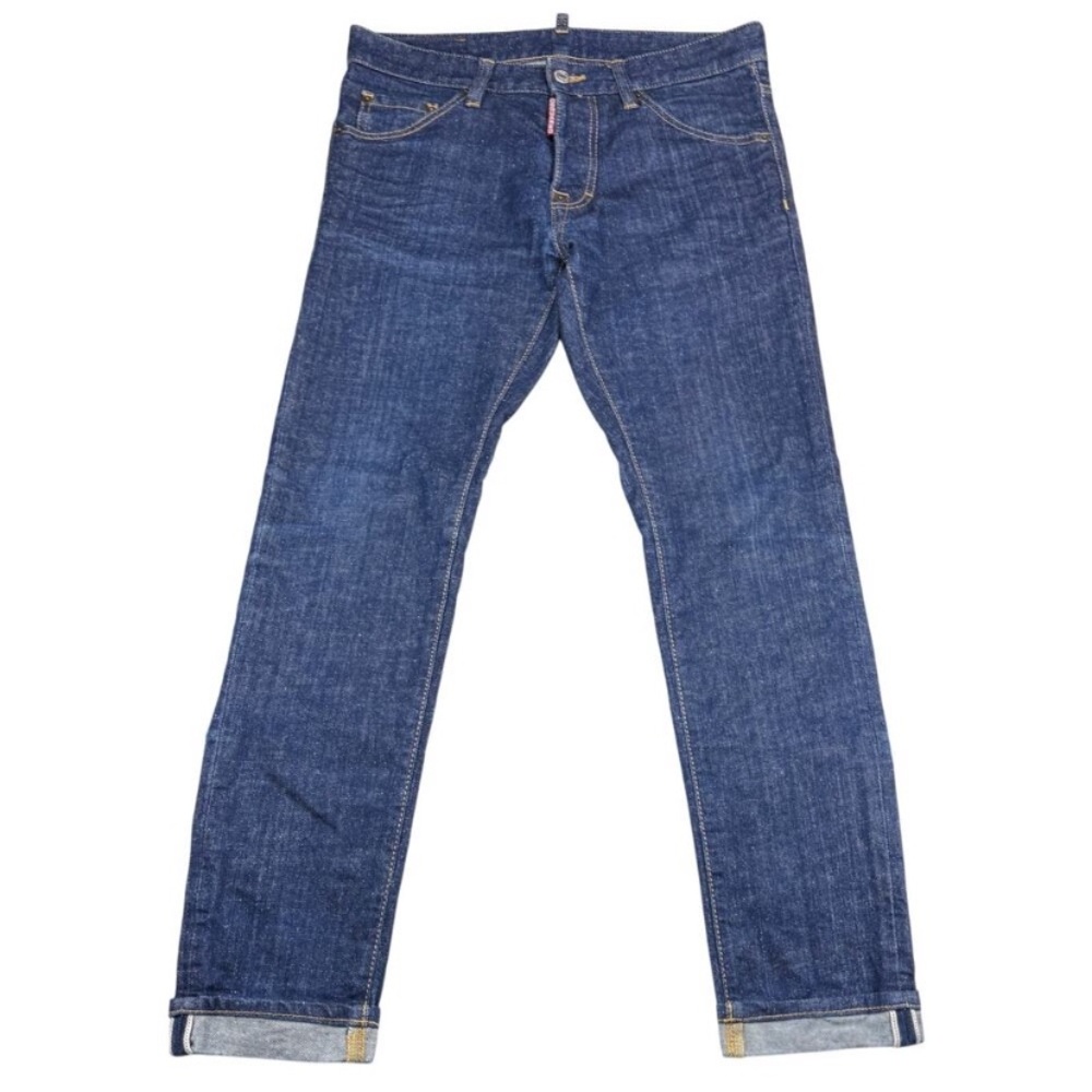 DSQUARED2 Men's Selvedge Slim Leg Jeans Size 44 Made In Italy